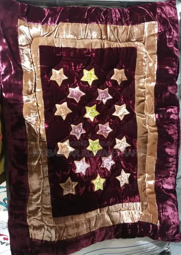 Soft Baby Bed Set with Decorative Cut Work and Multiple Pillows