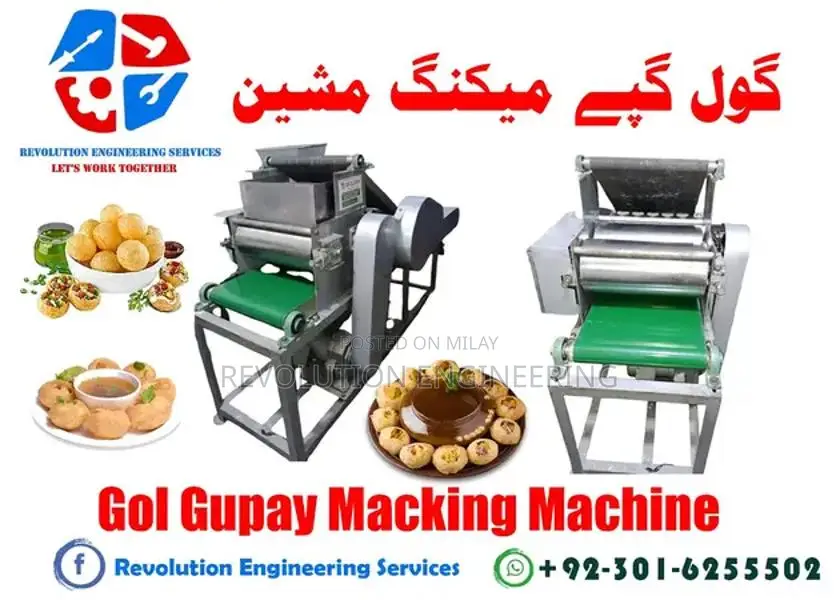 Automatic Gol Gappa / Pani Puri Making Machine for Street Food Busines