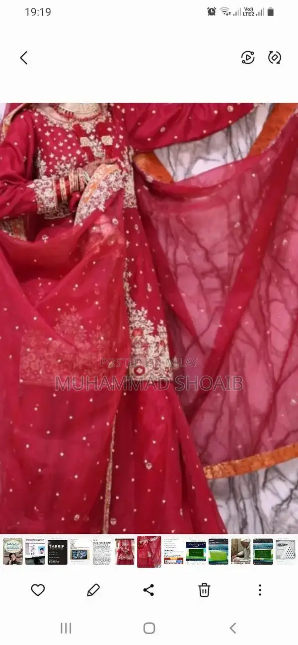 Elegant Used Bridal Dress and Matching Valima Maxi