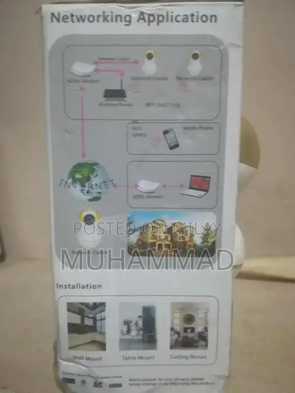 WiFi 360-Degree Rotating Security Camera with Wide-Angle View