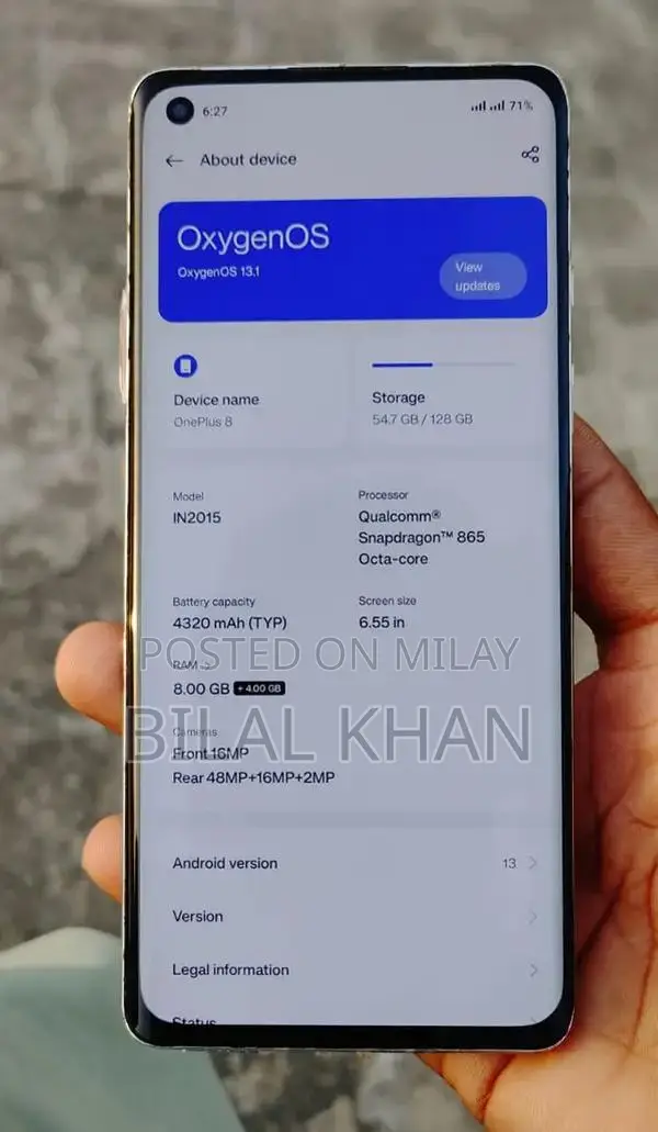 OnePlus 8 Dual SIM Smartphone Pristine Condition