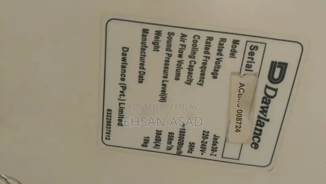 Dawlance 1.5 Ton Air Conditioner - Pristine Condition