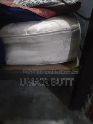 Iron Frame Double Bed with Quality Spring Mattress