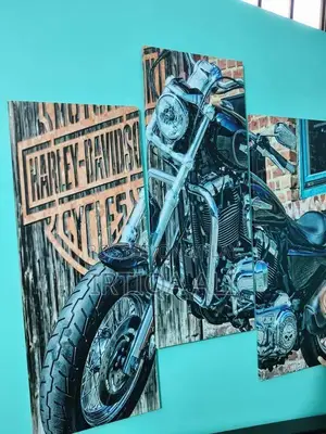 Photo - Modern 3-Piece Digital Art Wall Hanging Panel Set