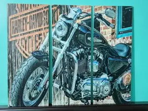 Modern 3-Piece Digital Art Wall Hanging Panel Set