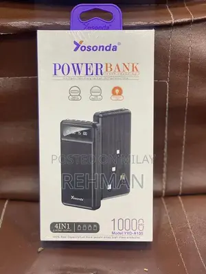 Photo - 10000mAh Portable Power Bank - Multi-Device Charging