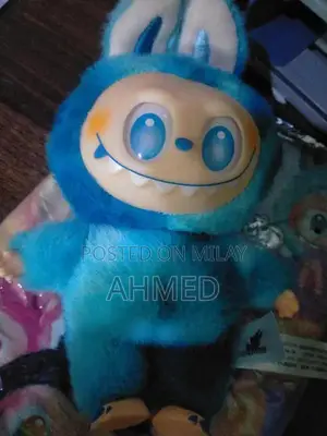 Photo - Blue Labubu Collectible Keychain Accessory