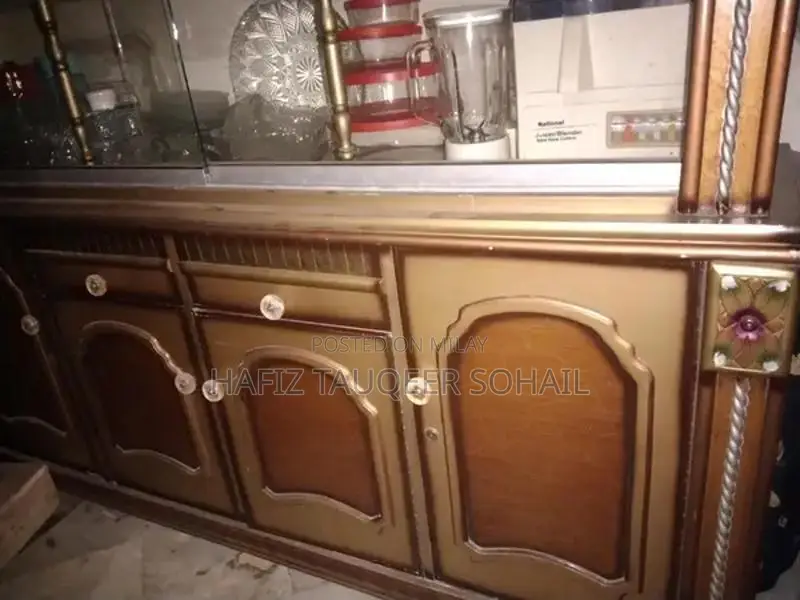 Golden Chinioti Decorative Showcase Furniture