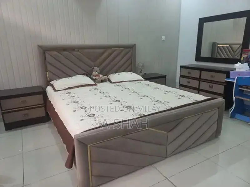 Complete Bedroom Set with Dressing Mirror and Side Tables