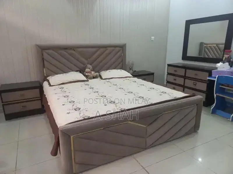 Complete Bedroom Set with Dressing Mirror and Side Tables