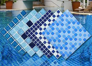 Glass Mosaic Swimming Pool Tiles - Multiple Colors and Patterns