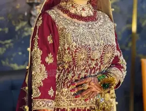 Red Embroidered Bridal Lehenga Choli Set with Dupatta