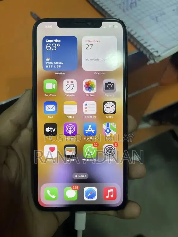 Apple iPhone XS Max 256GB Smartphone with Transparent Case