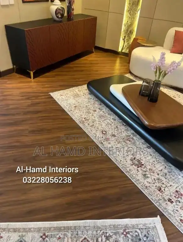 PVC Vinyl Floor Tiles - Wood & Marble Designs