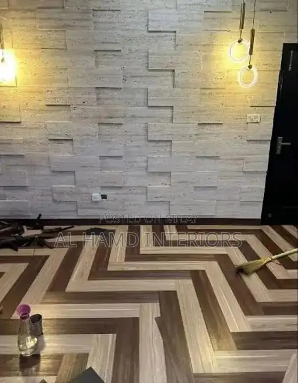 PVC Vinyl Floor Tiles - Wood & Marble Designs