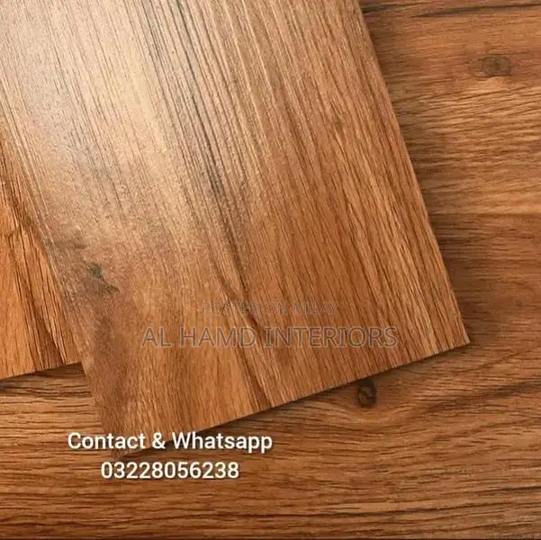 PVC Vinyl Floor Tiles - Wood & Marble Designs