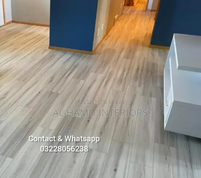 PVC Vinyl Floor Tiles - Wood & Marble Designs