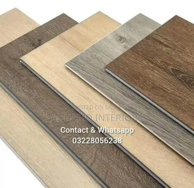 PVC Vinyl Floor Tiles - Wood & Marble Designs