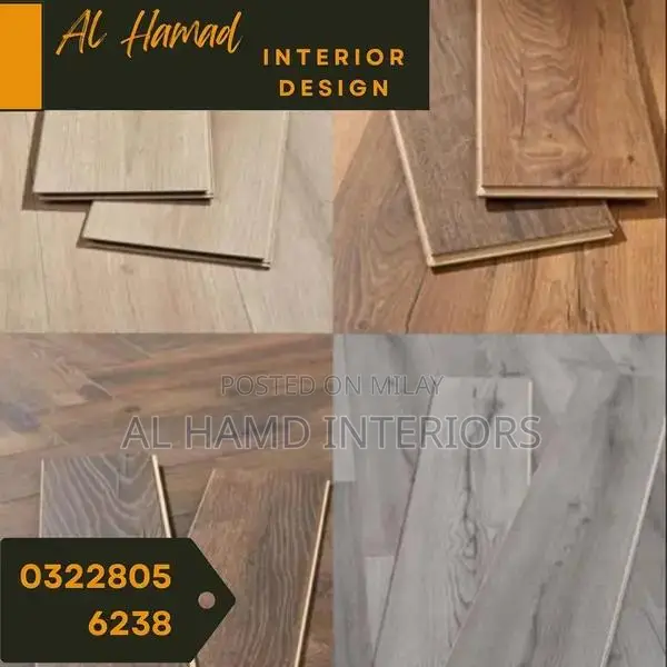PVC Vinyl Floor Tiles - Wood & Marble Designs