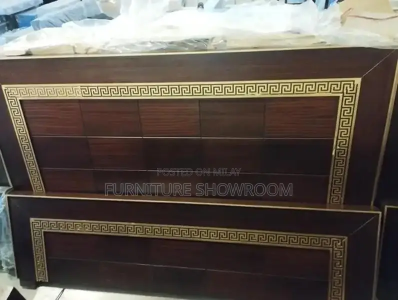 Wooden Double Bed Frame with Matching Side Tables