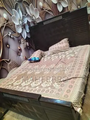 Photo - Complete Bedroom Furniture Set with Side Tables and Dresser