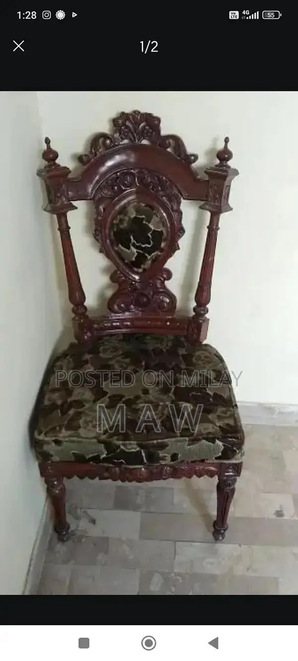 Authentic Chiniot Traditional Wooden Dining Chairs Set of 8