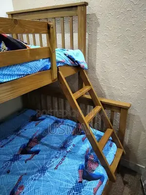 Kids Bunk Bed with Large Storage Drawers and Foam Mattress