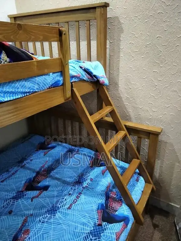 Kids Bunk Bed with Large Storage Drawers and Foam Mattress