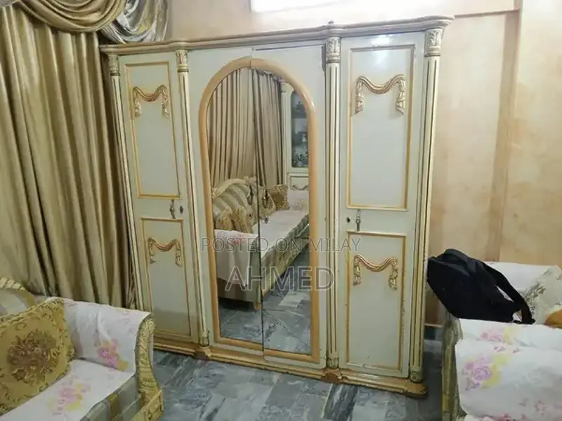 Wooden Cupboard with Minor Damage - Repairable Mirror Door