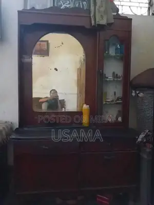 Photo - Wooden Dresser and Display Showcase in Good Condition