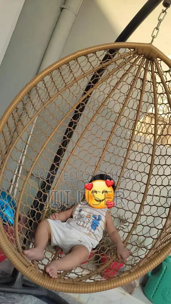 Modern Egg-Shaped Hanging Swing Chair for Indoor/Outdoor