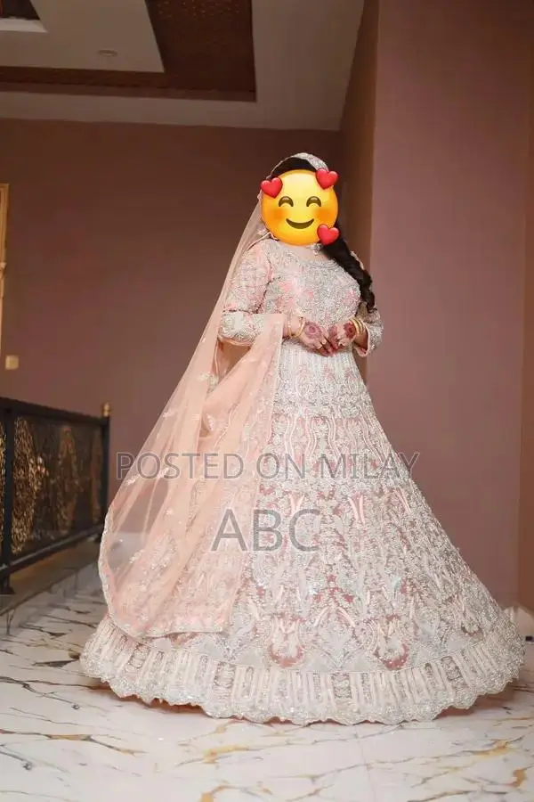 Shazia Kiyani Beige Net Bridal Maxie with Embroidery