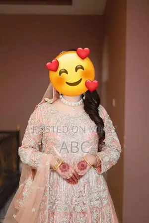 Shazia Kiyani Beige Net Bridal Maxie with Embroidery