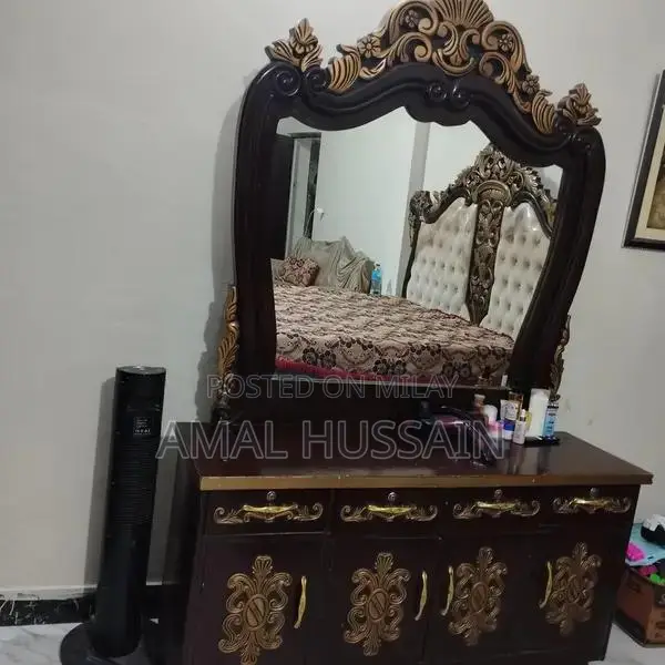 Complete Bedroom Furniture Set with Side Tables and Dressing Table