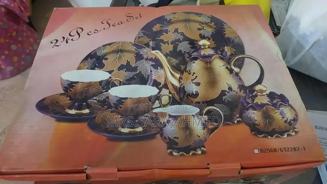 Elegant Gold Plated Branded Tea Set by Yamen