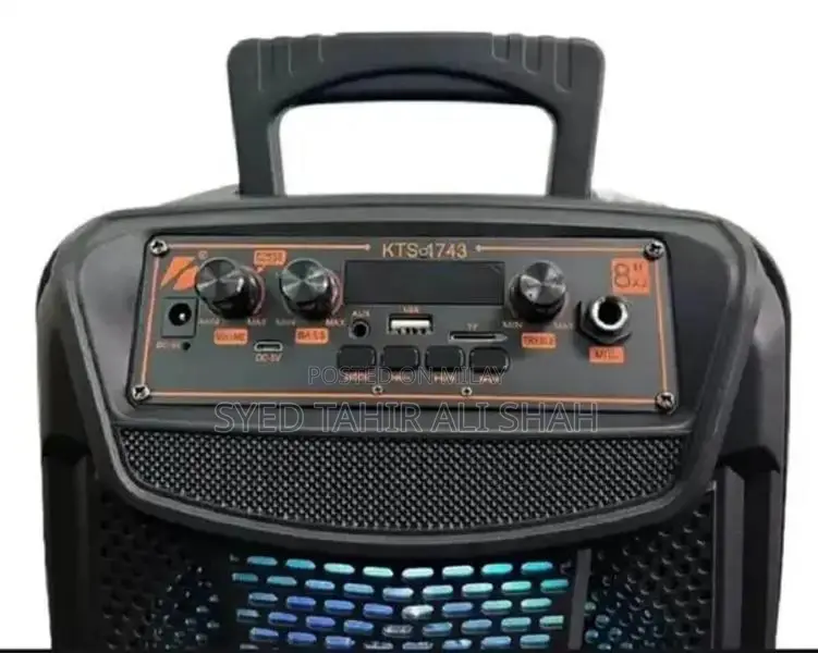 KBroad KTS-1743 Dual 8*8 Portable Speaker with Microphone