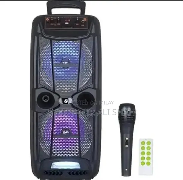 KBroad KTS-1743 Dual 8*8 Portable Speaker with Microphone