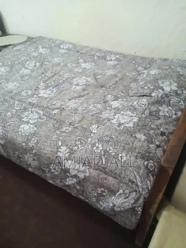 Rustic Wooden Double Bed Frame - Sturdy Traditional Design