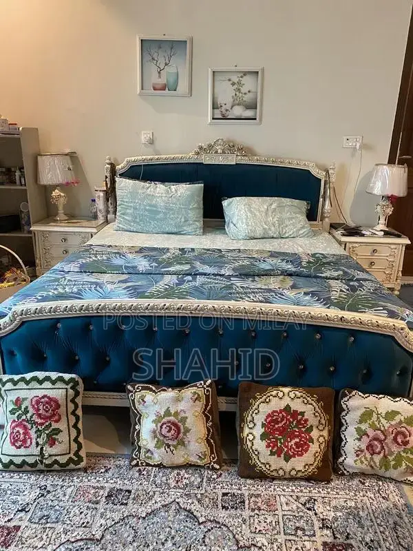 Complete Bedroom Set with Chairs and Mirror