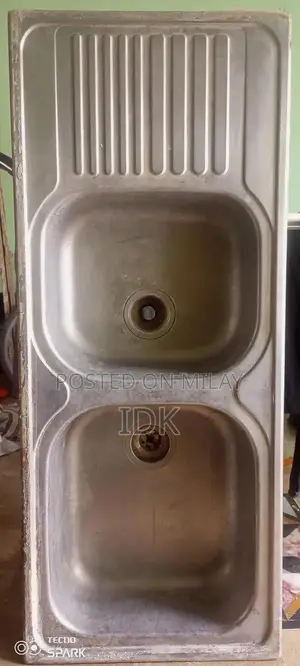 Photo - Stainless Steel Double Bowl Kitchen Sink
