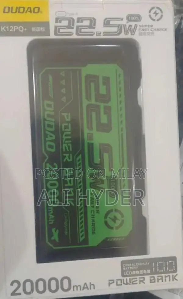 High-Capacity Portable Power Bank with Fast Charging