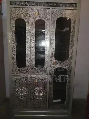 Photo - Modern Black and Gray Showcase with Multiple Compartments