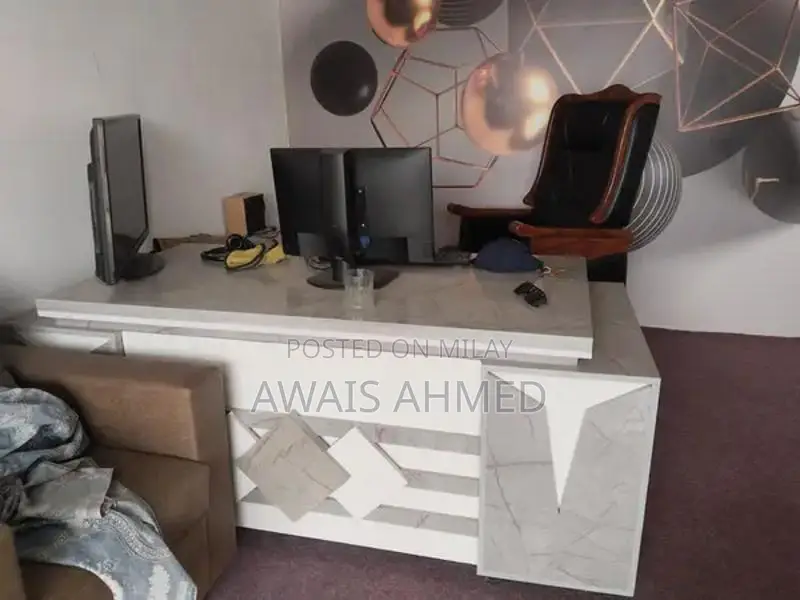 5-Seater Sofa with Office Table and Tea Table Set