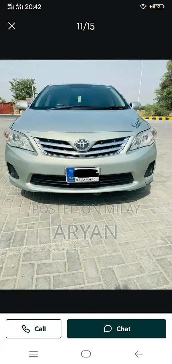 Toyota Corolla Gli Sedan 2011/2012 Automatic Transmission