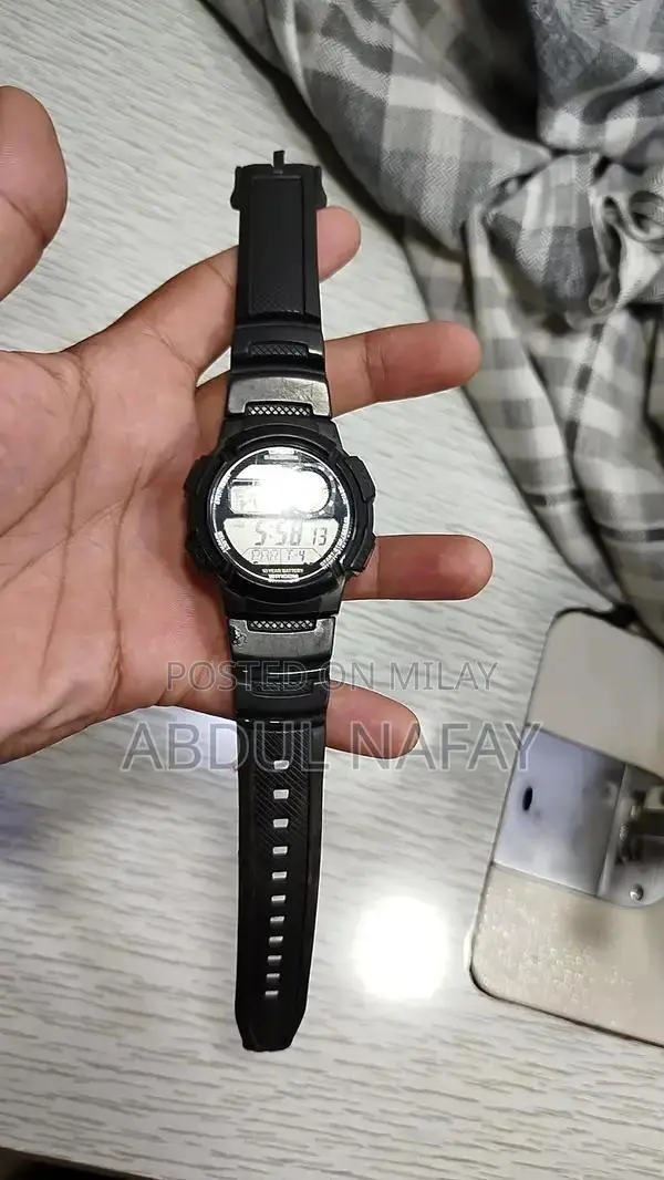 Casio World Time Digital Watch with Long Battery Life and Alarm Functi