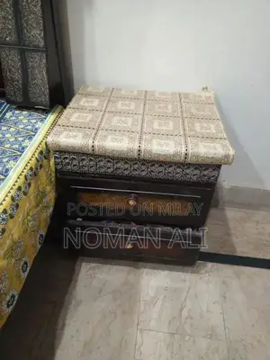 Complete Bedroom Set with Bed, Dressing Table, and Side Table