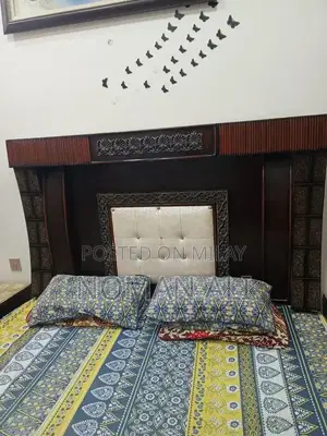 Complete Bedroom Set with Bed, Dressing Table, and Side Table