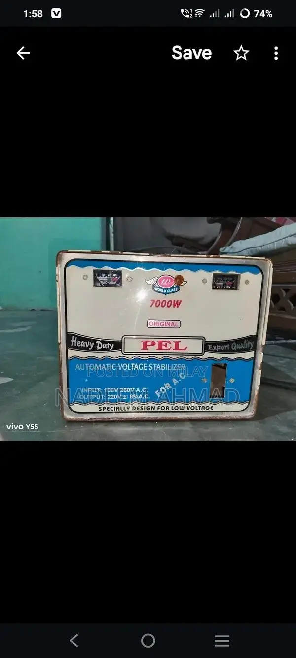 High-Power Electric Stabilizer 7000W Pure Copper Board