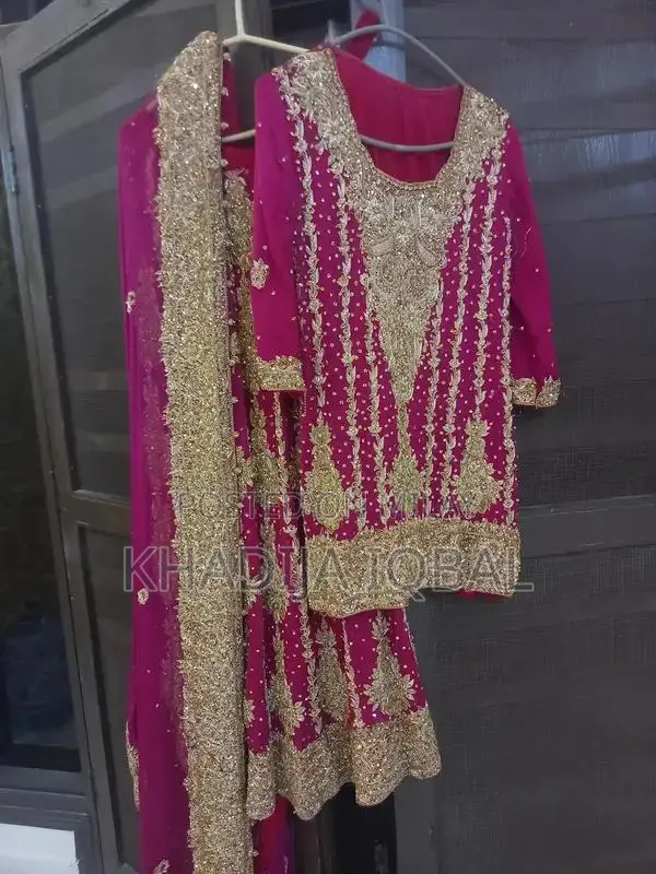 Elegant Pink-Red Bridal Lehenga with Multiple Size Options