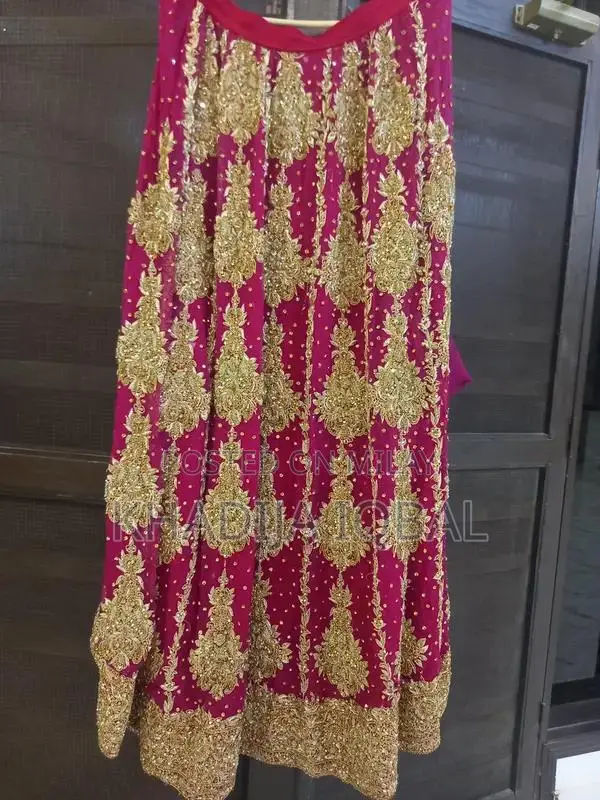 Elegant Pink-Red Bridal Lehenga with Multiple Size Options